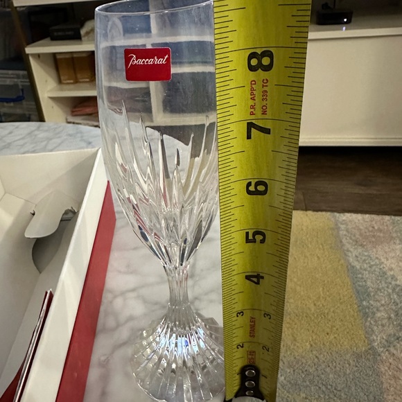 Bacccarat Massena Glass Champagne Flute NWT(8 available) - Picture 3 of 9